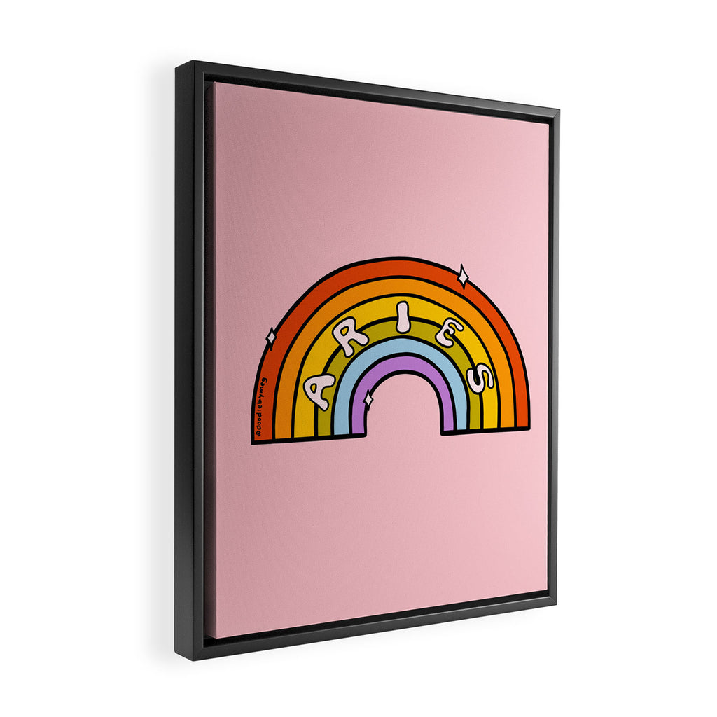 Aries Rainbow Framed Canvas Print Gallery Image 2