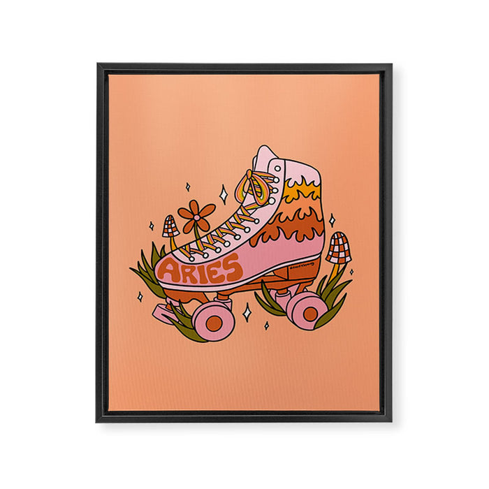 Aries Roller Skate Framed Canvas Print Gallery Image 1