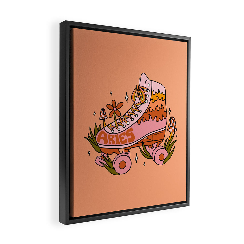 Aries Roller Skate Framed Canvas Print Gallery Image 2