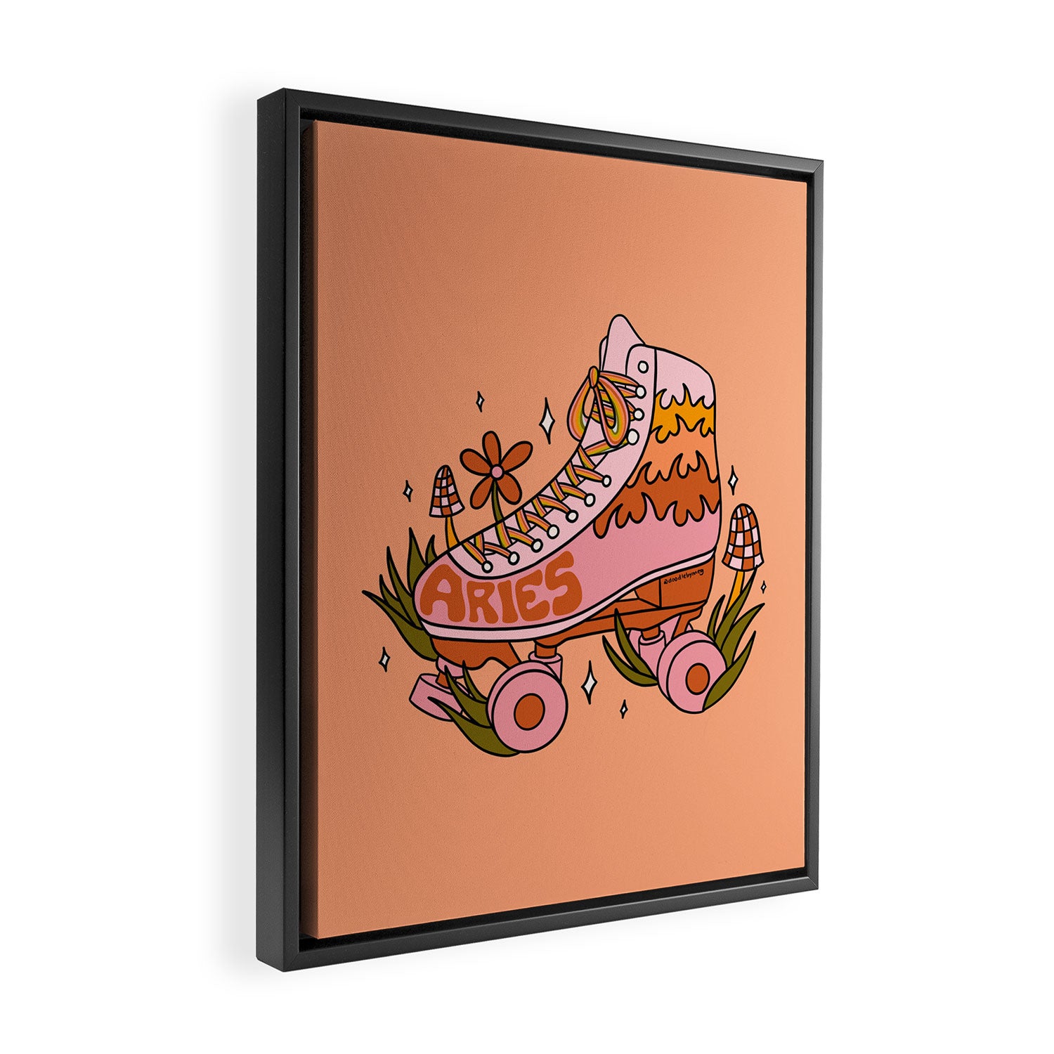 Aries Roller Skate Framed Canvas Print Gallery Image 2