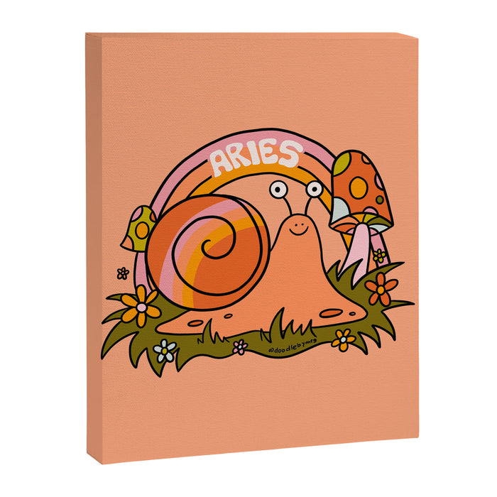 Aries Snail Canvas Print Gallery Image 1