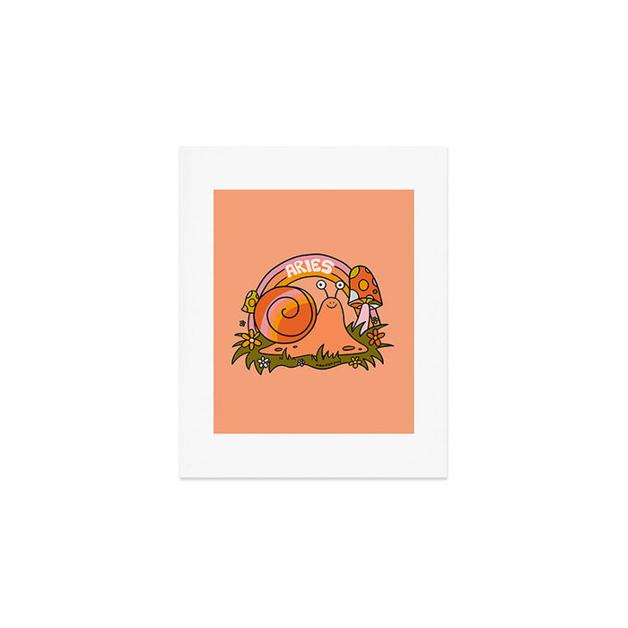 Aries Snail Art Print Gallery Image 1