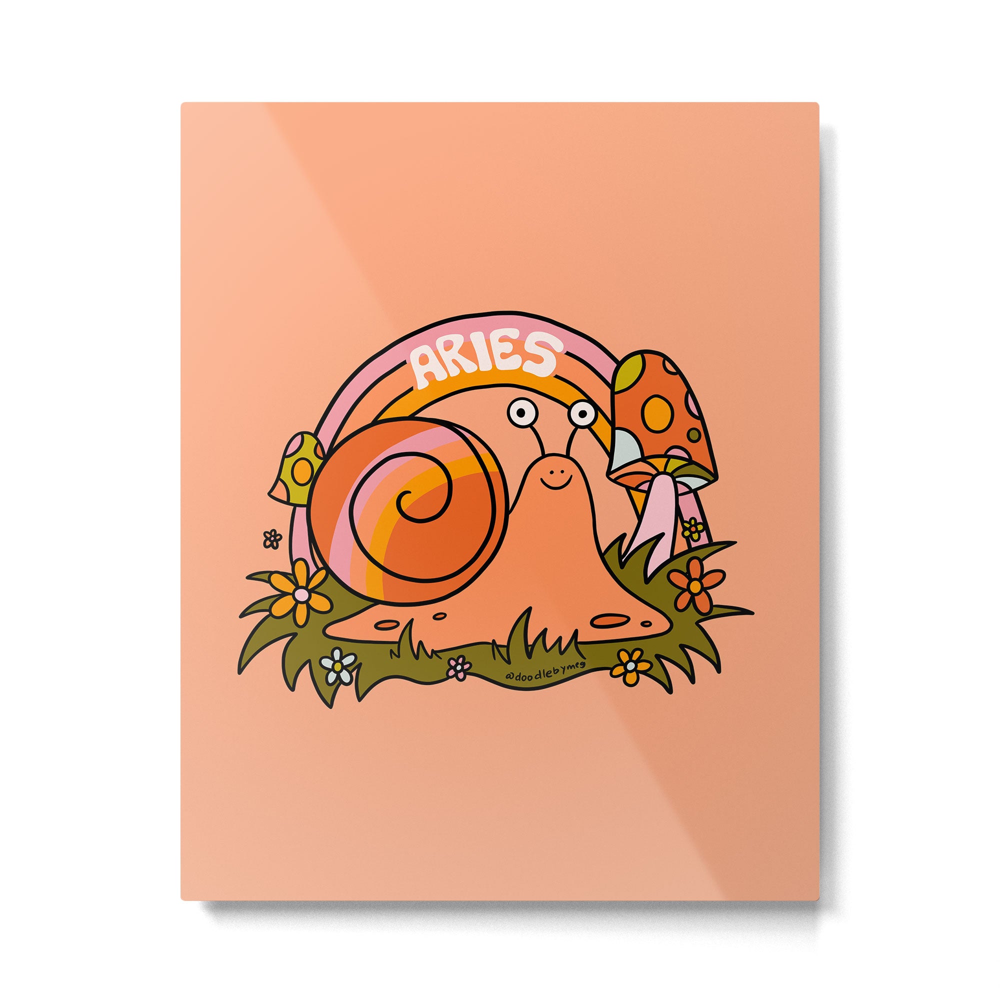 Aries Snail Metal Print Gallery Image 6