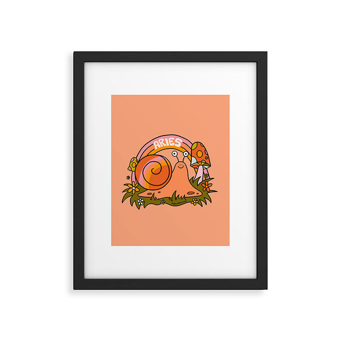 Aries Snail Framed Art Print Gallery Image 1