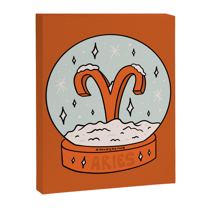 Aries Snow Globe Canvas Print Gallery Image 1