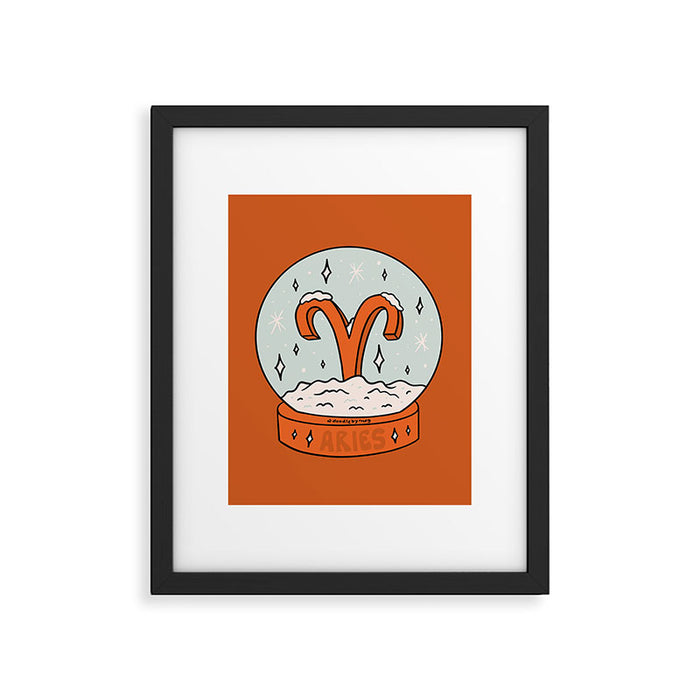 Aries Snow Globe Framed Art Print Gallery Image 1