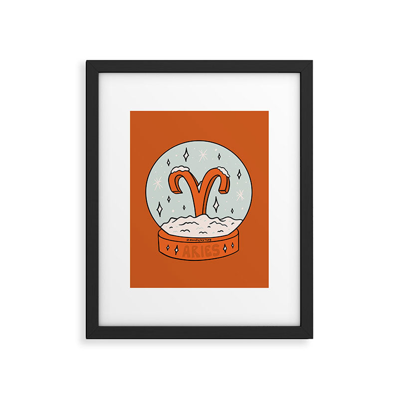 Aries Snow Globe Framed Art Print Gallery Image 6