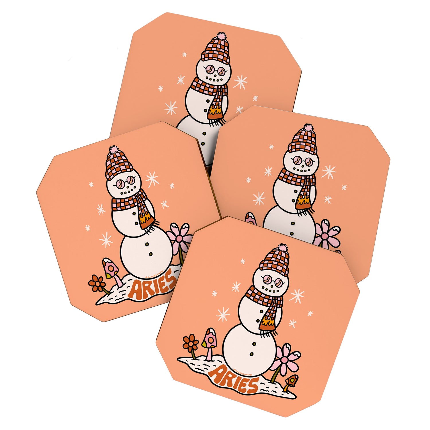 Aries Snowman Coaster Gallery Image 1
