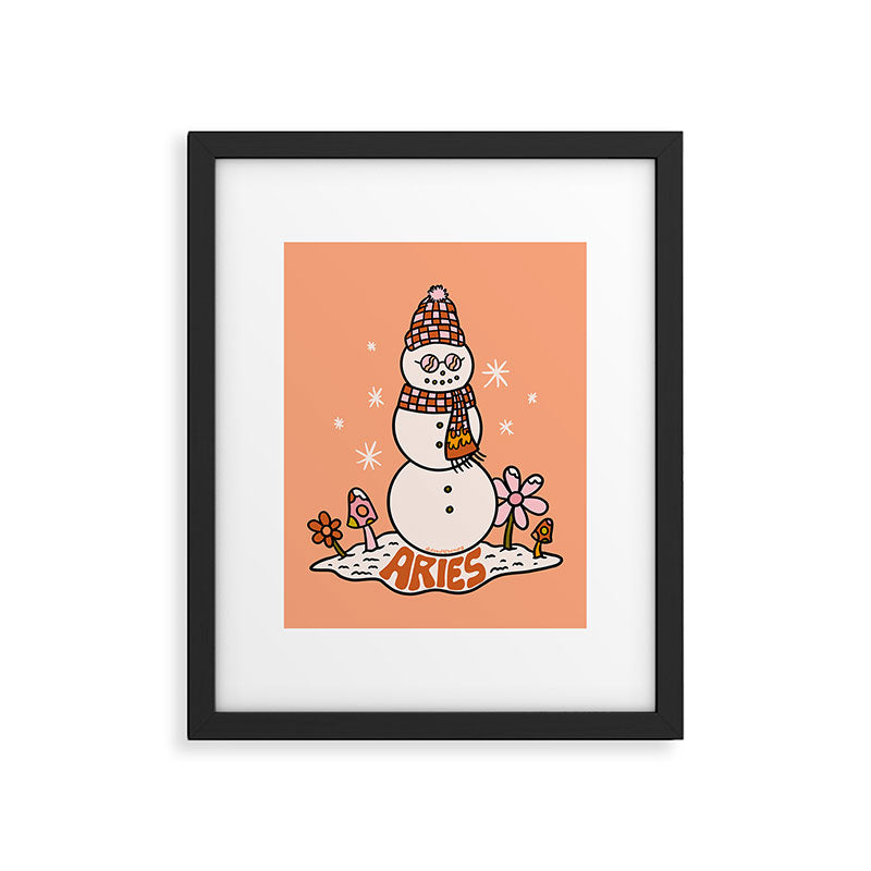 Aries Snowman Framed Art Print Gallery Image 6