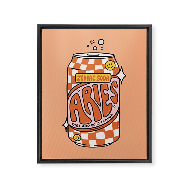 Aries Soda Framed Canvas Print Gallery Image 6