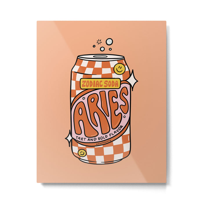 Aries Soda Metal Print Gallery Image 1
