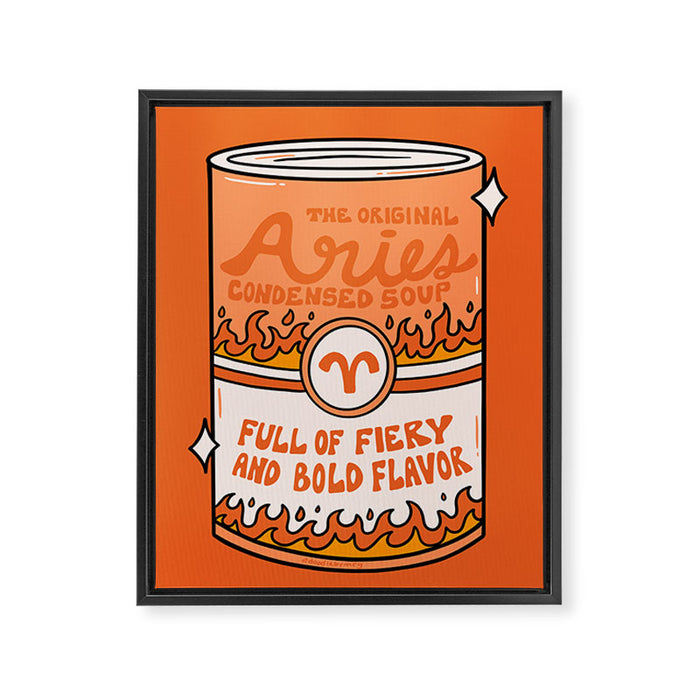Aries Soup Framed Canvas Print Gallery Image 1