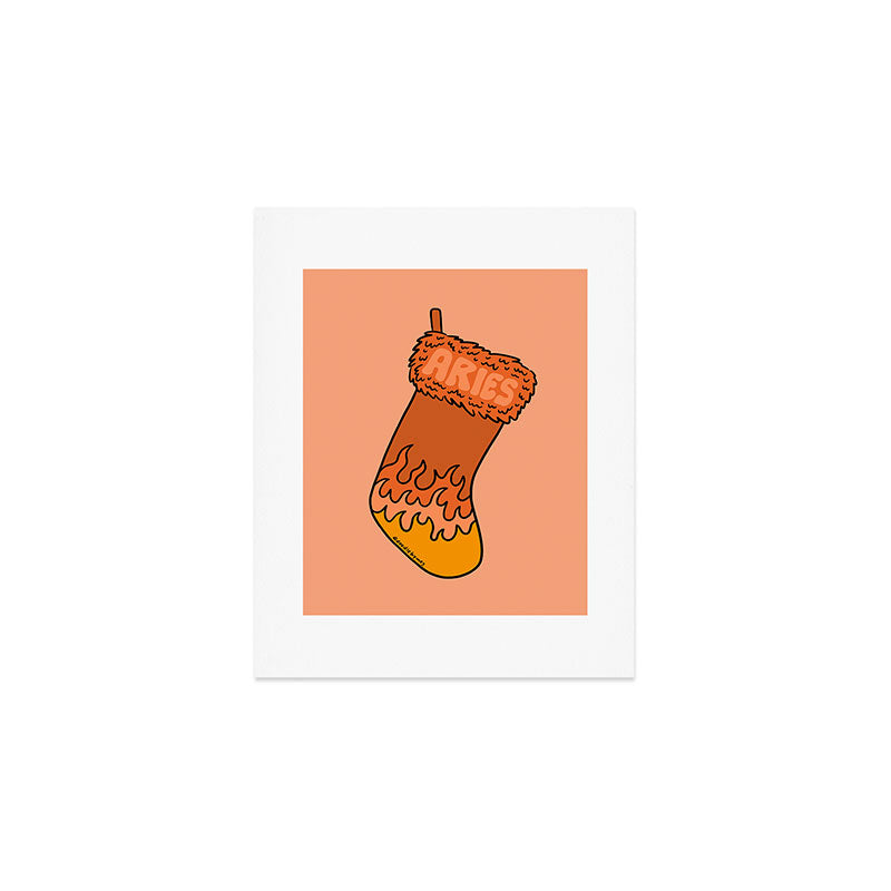 Aries Stocking Art Print Gallery Image 1