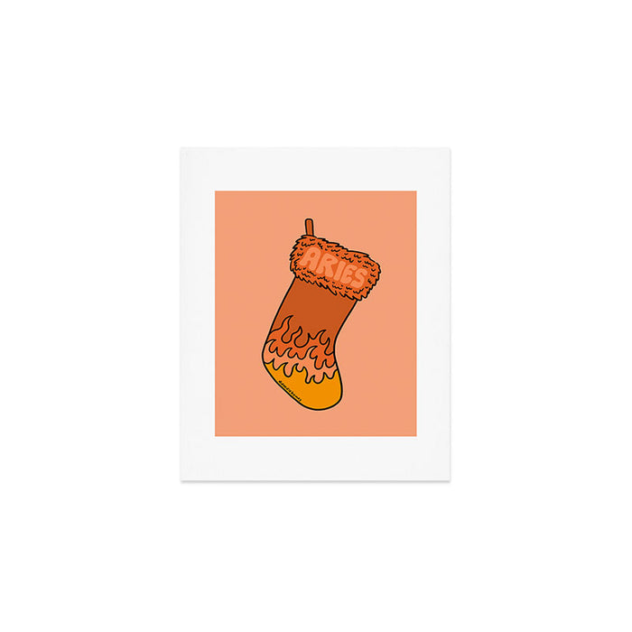 Aries Stocking Art Print Gallery Image 1