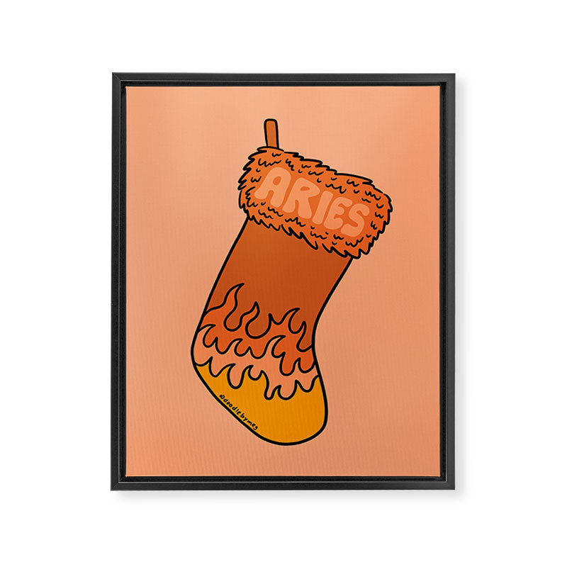 Aries Stocking Framed Canvas Print Gallery Image 8