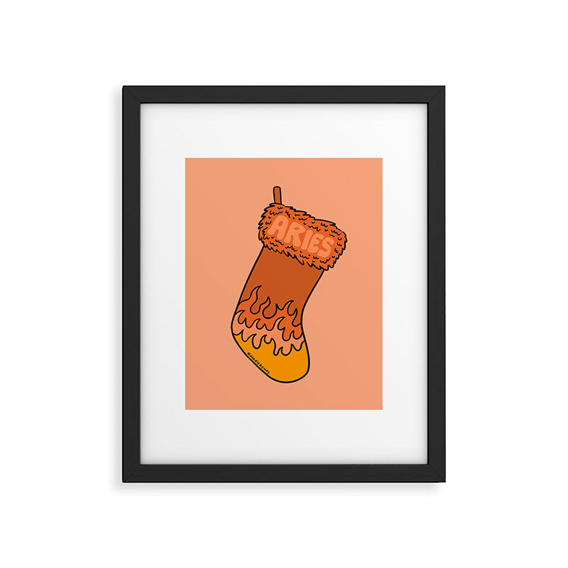 Aries Stocking Framed Art Print Gallery Image 6