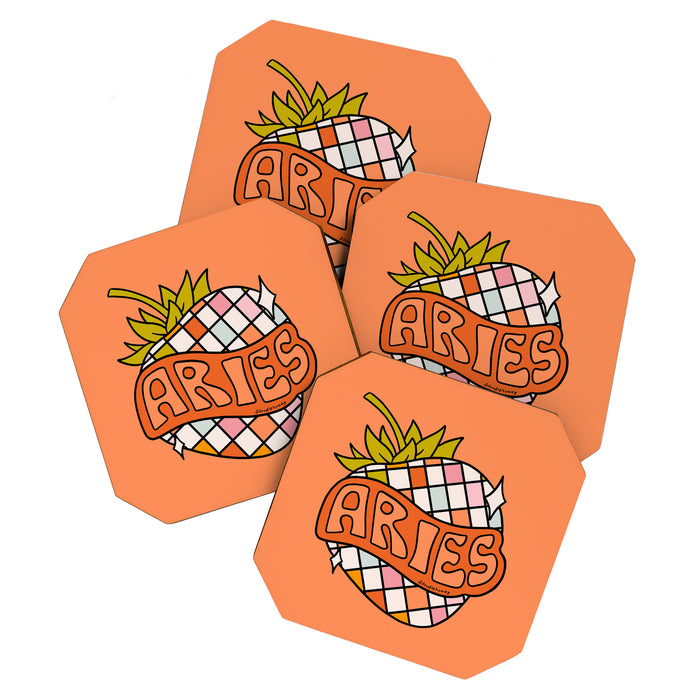 Aries Strawberry Coaster Gallery Image 1