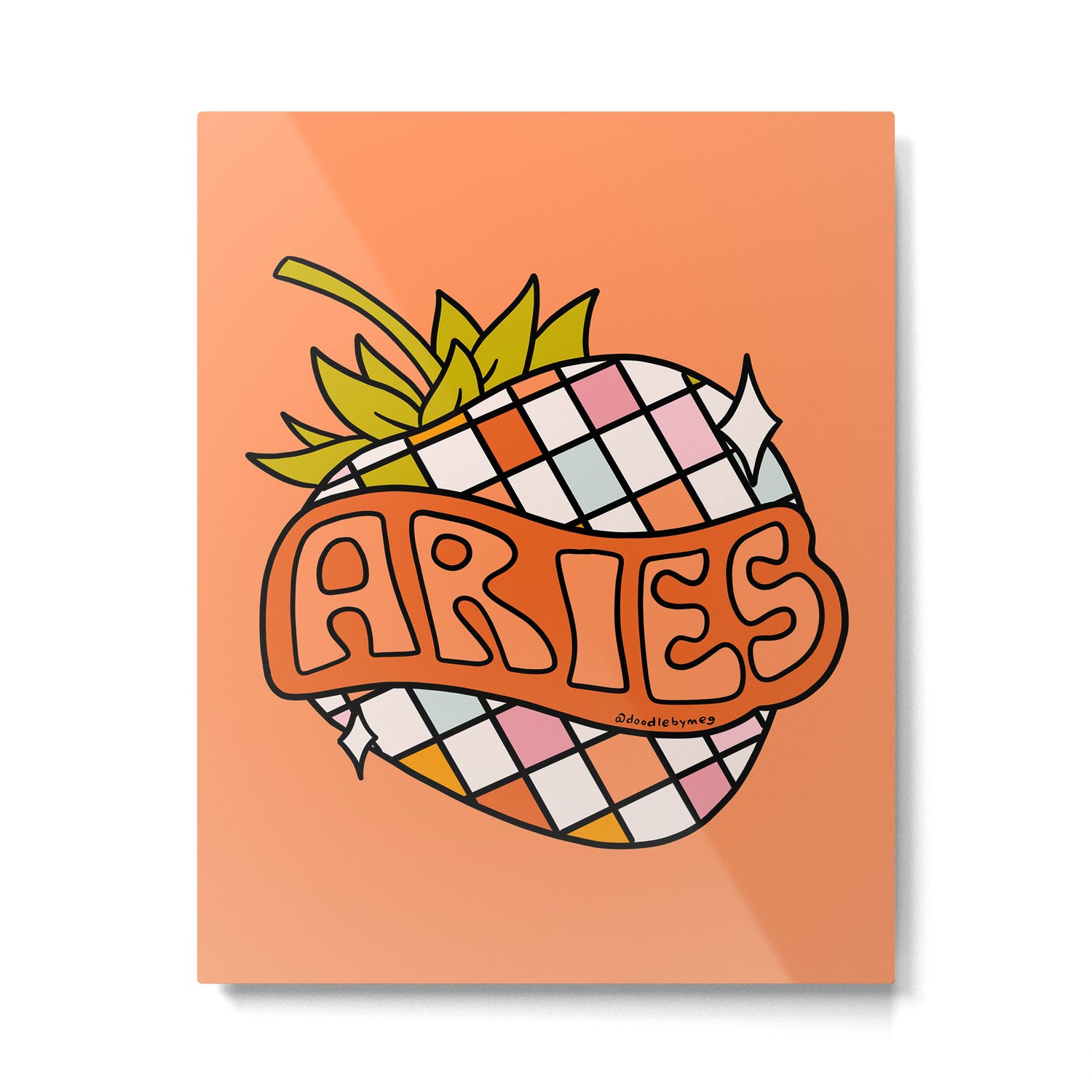 Aries Strawberry Metal Print Gallery Image 6