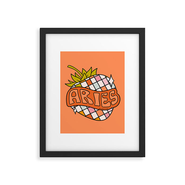 Aries Strawberry Framed Art Print Gallery Image 1