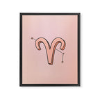 Aries Symbol Framed Canvas Print Gallery Image 8