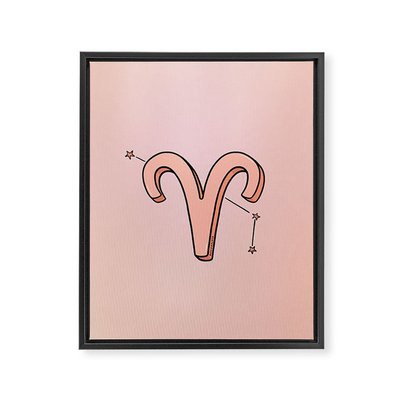 Aries Symbol Framed Canvas Print Gallery Image 8