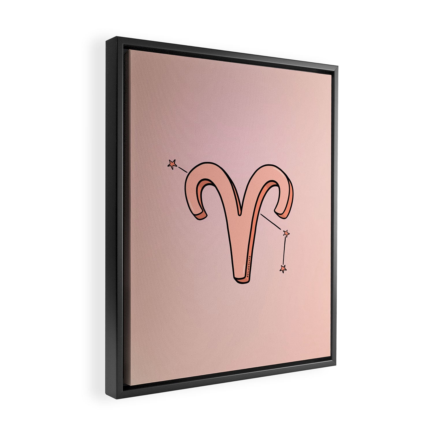 Aries Symbol Framed Canvas Print Gallery Image 2