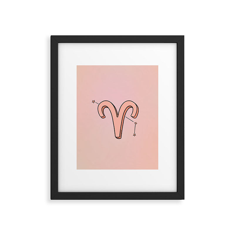 Aries Symbol Framed Art Print Gallery Image 6