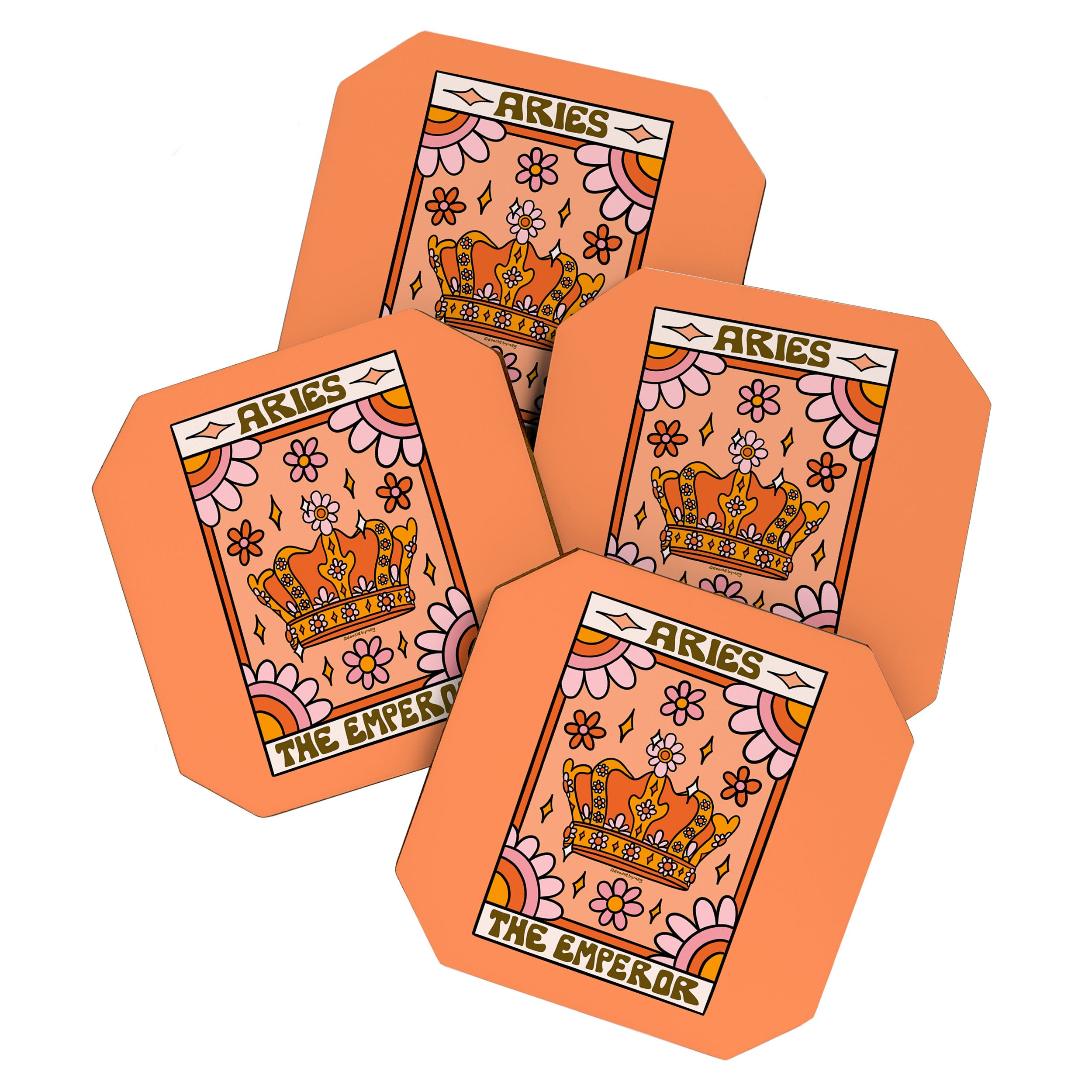 Aries Tarot Card Coaster Gallery Image 1