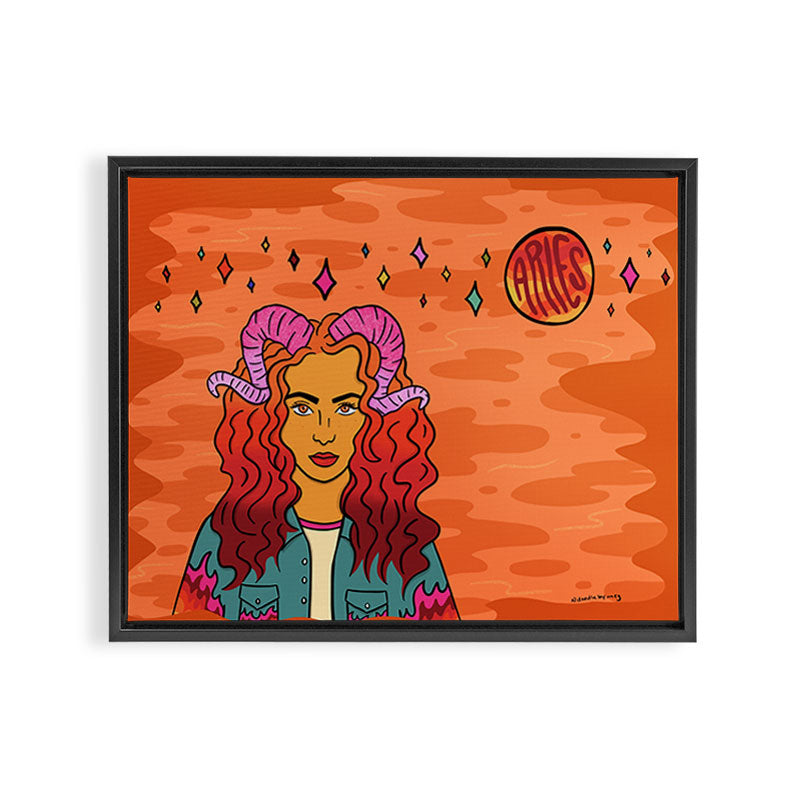 Aries Framed Canvas Print Gallery Image 3