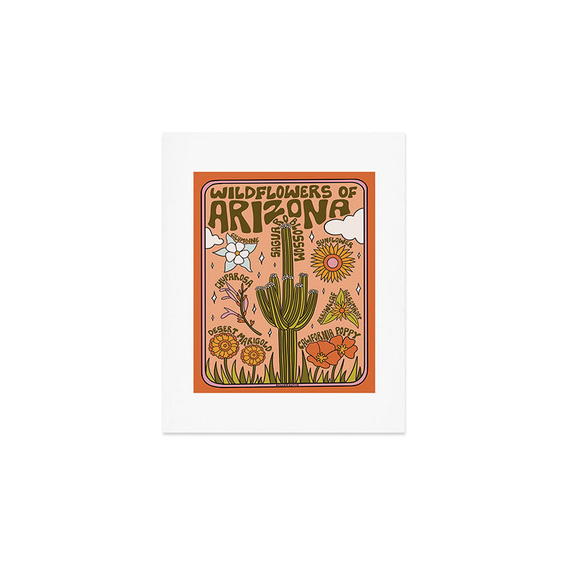 Arizona Wildflowers Art Print Gallery Image 1