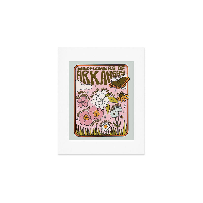 Arkansas Wildflowers Art Print Gallery Image 1