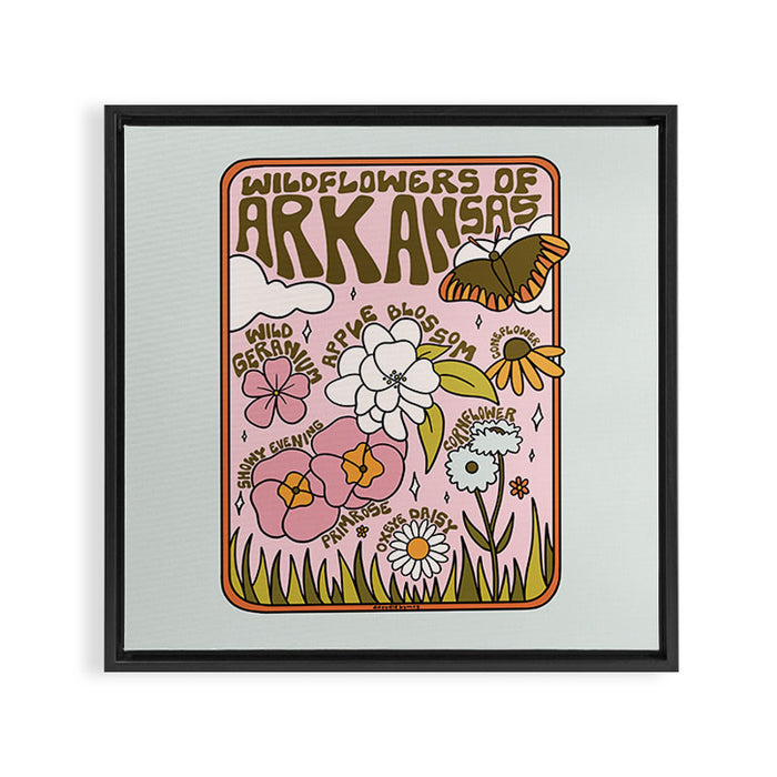 Arkansas Wildflowers Framed Canvas Print Gallery Image 1