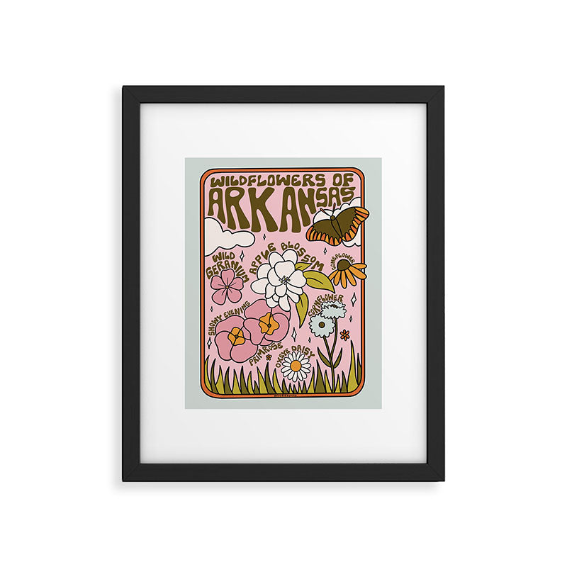 Arkansas Wildflowers Framed Art Print Gallery Image 4