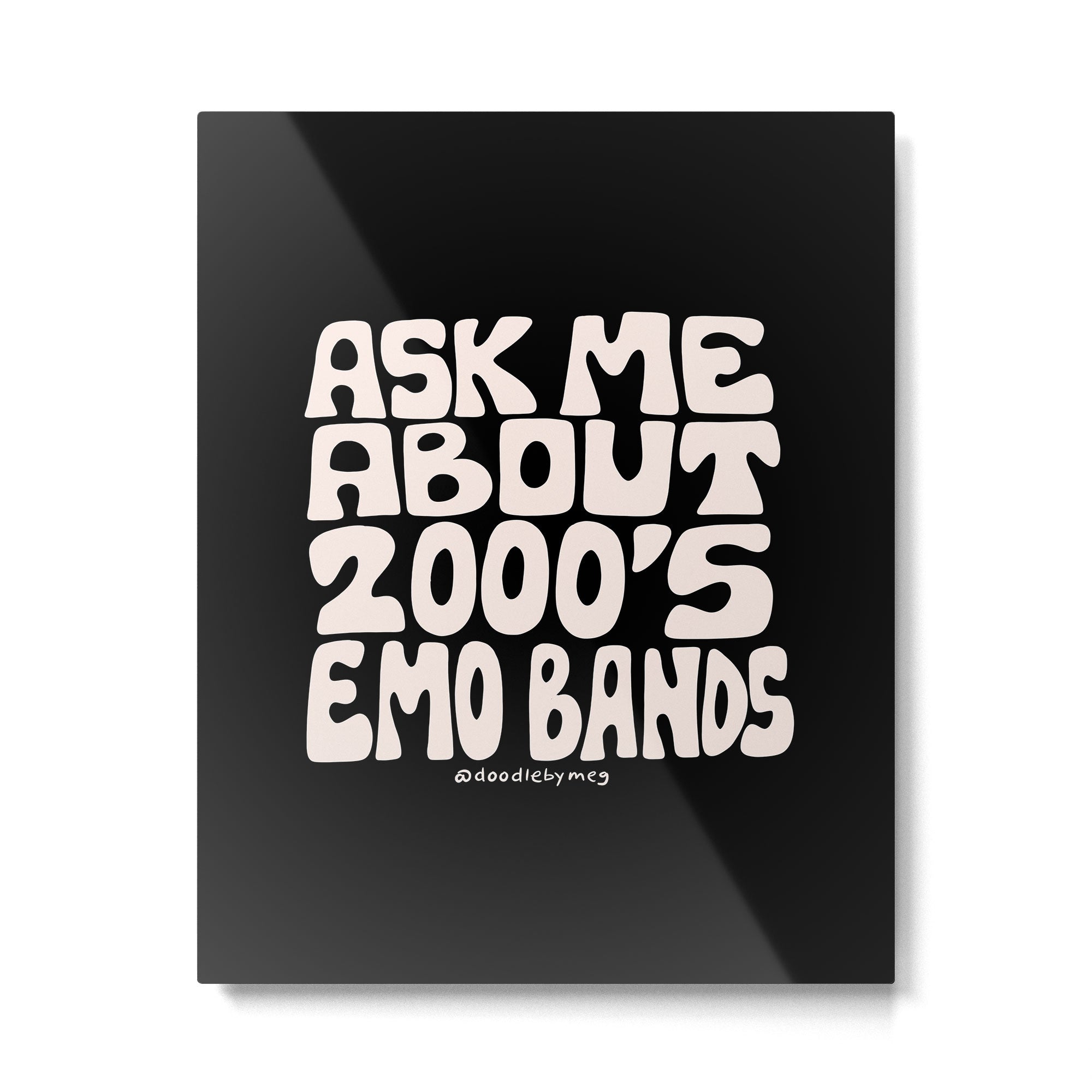 Ask Me About 2000's Emo Bands Metal Print Gallery Image 6