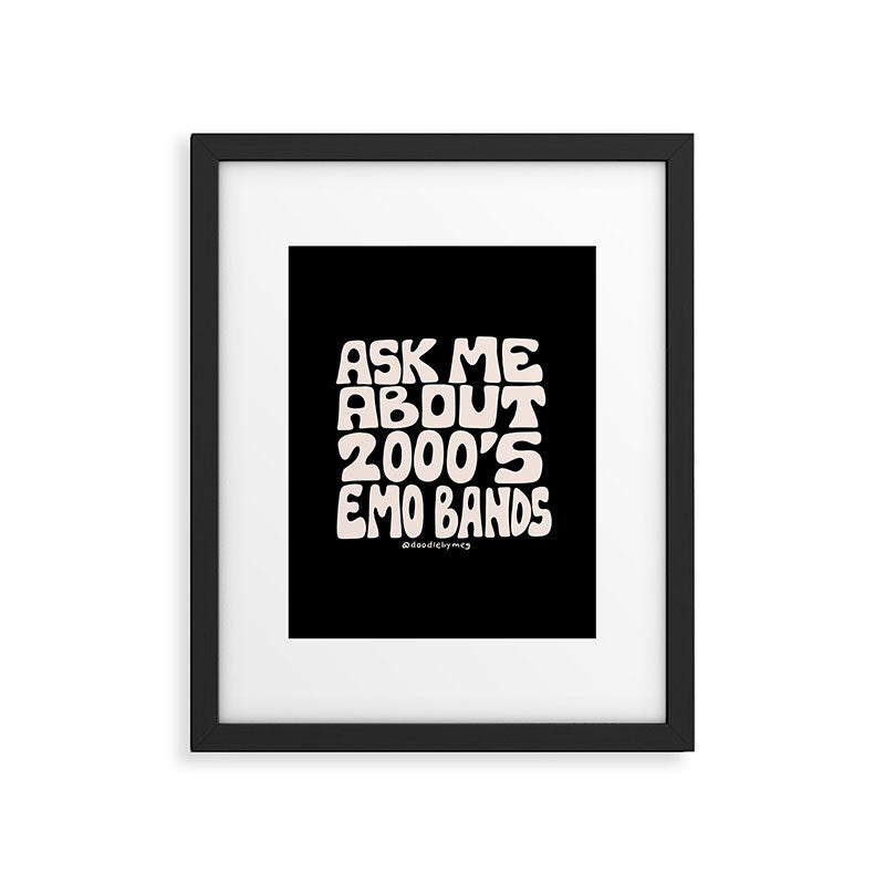 Ask Me About 2000's Emo Bands Framed Art Print Gallery Image 6