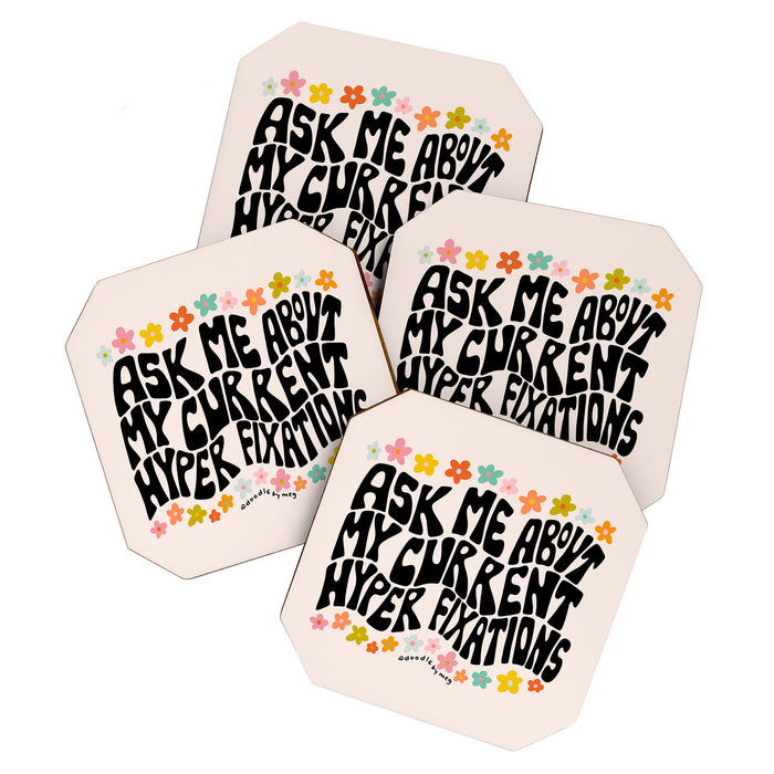 Ask Me About My Current Hyper Fixations Coaster Gallery Image 1