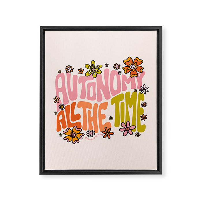 Autonomy All The Time Framed Canvas Print Gallery Image 1