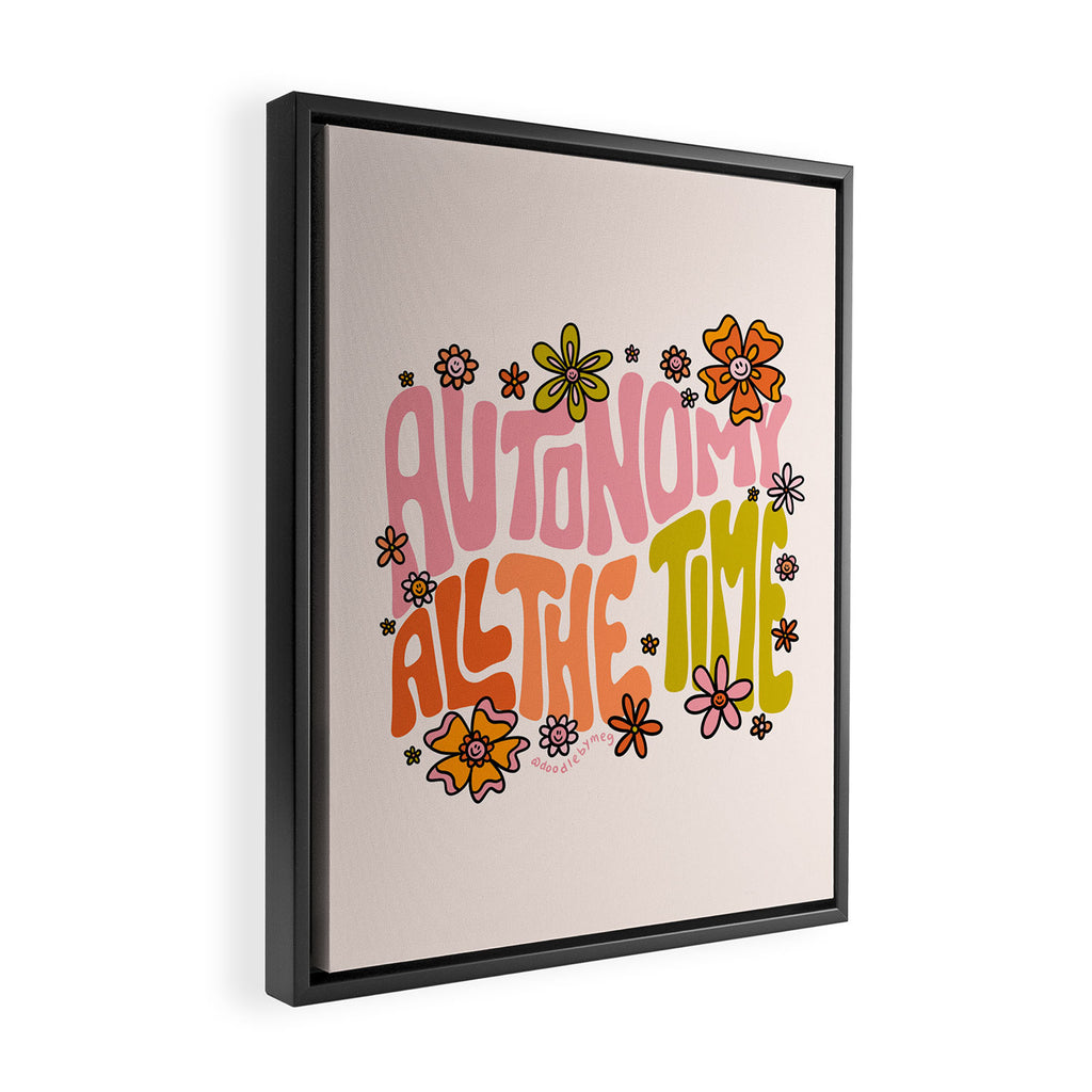 Autonomy All The Time Framed Canvas Print Gallery Image 2