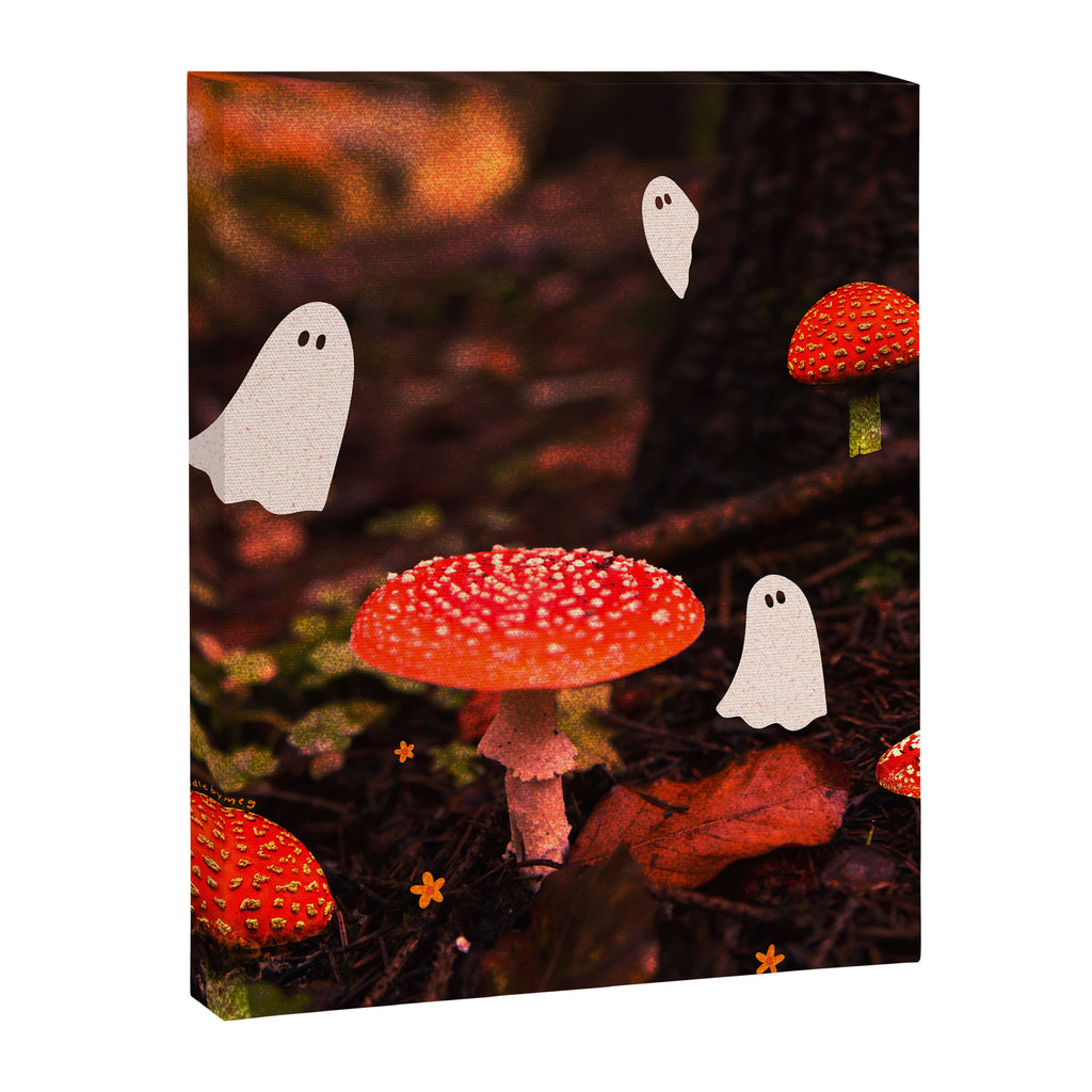 Autumn Ghost Forest Collage Canvas Print Gallery Image 8