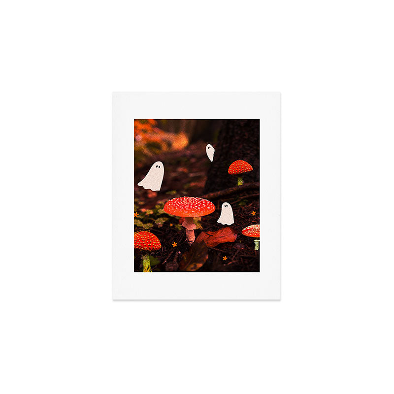 Autumn Ghost Forest Collage Art Print Gallery Image 1