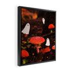Autumn Ghost Forest Collage Framed Canvas Print Gallery Image 2