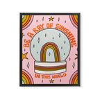 Be A Ray of Sunshine Framed Canvas Print Gallery Image 8