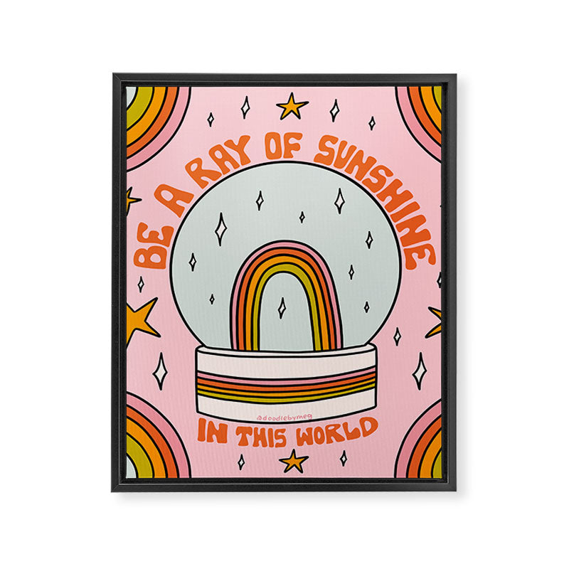 Be A Ray of Sunshine Framed Canvas Print Gallery Image 8