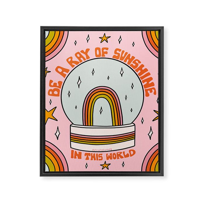 Be A Ray of Sunshine Framed Canvas Print Gallery Image 1