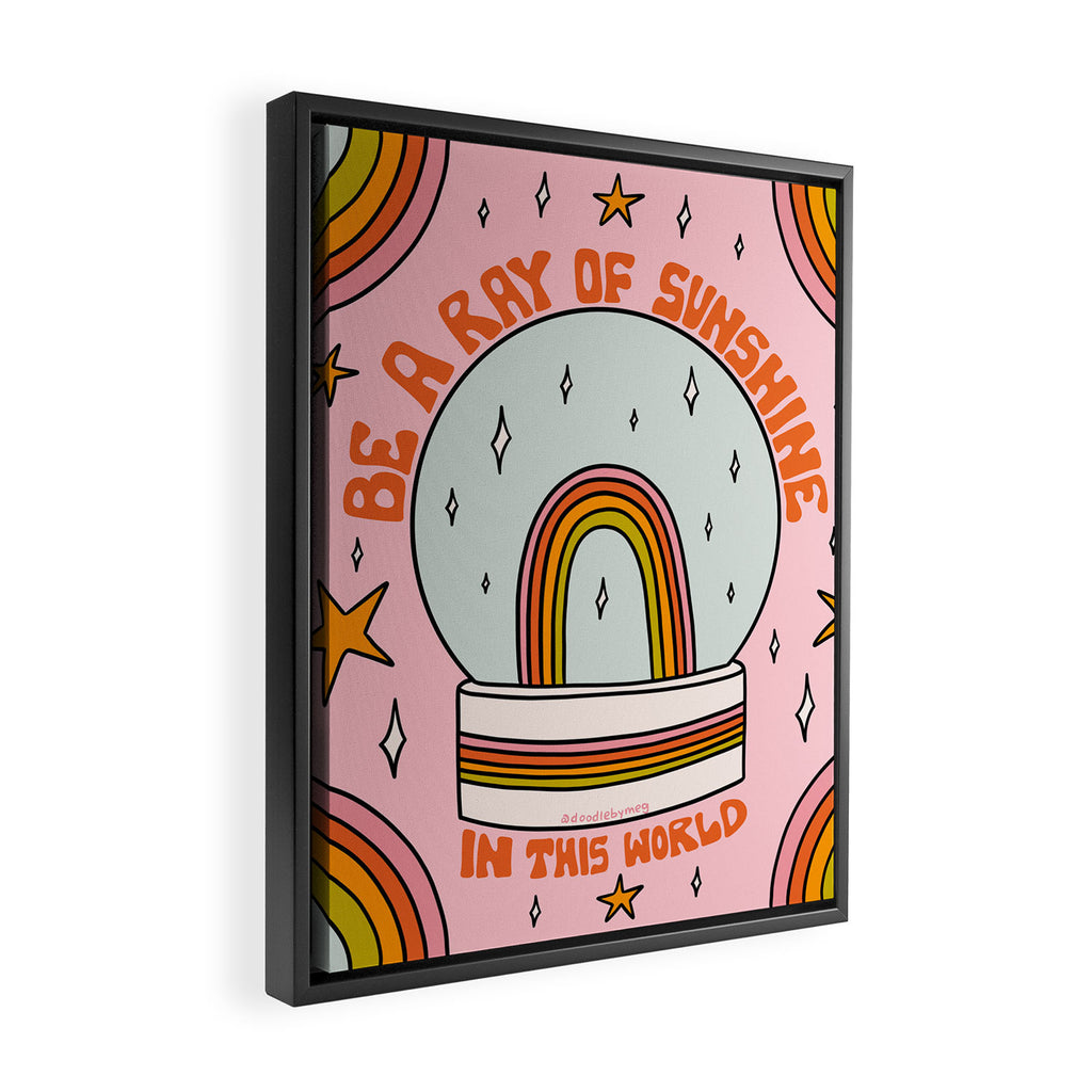 Be A Ray of Sunshine Framed Canvas Print Gallery Image 2