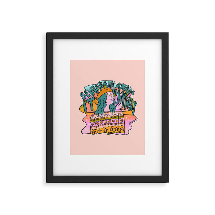 Be Afraid Framed Art Print Gallery Image 1