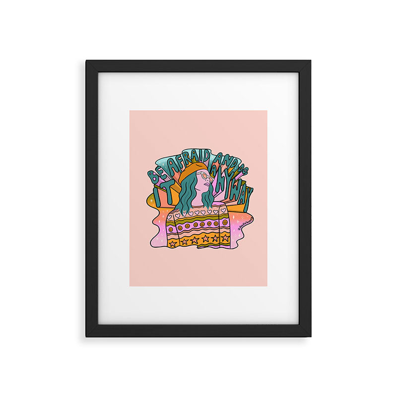 Be Afraid Framed Art Print Gallery Image 6