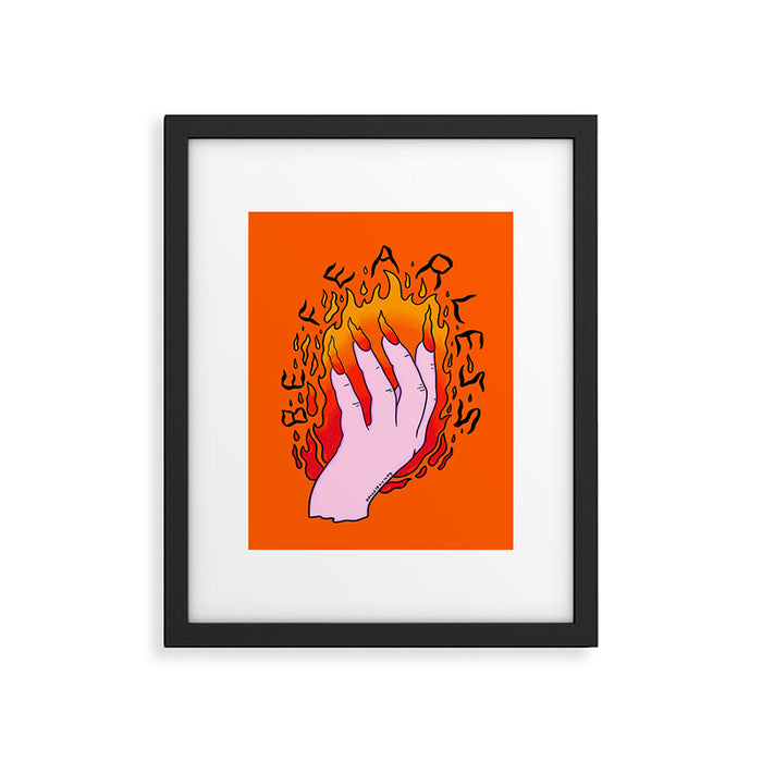 Be Fearless Framed Art Print Gallery Image 1