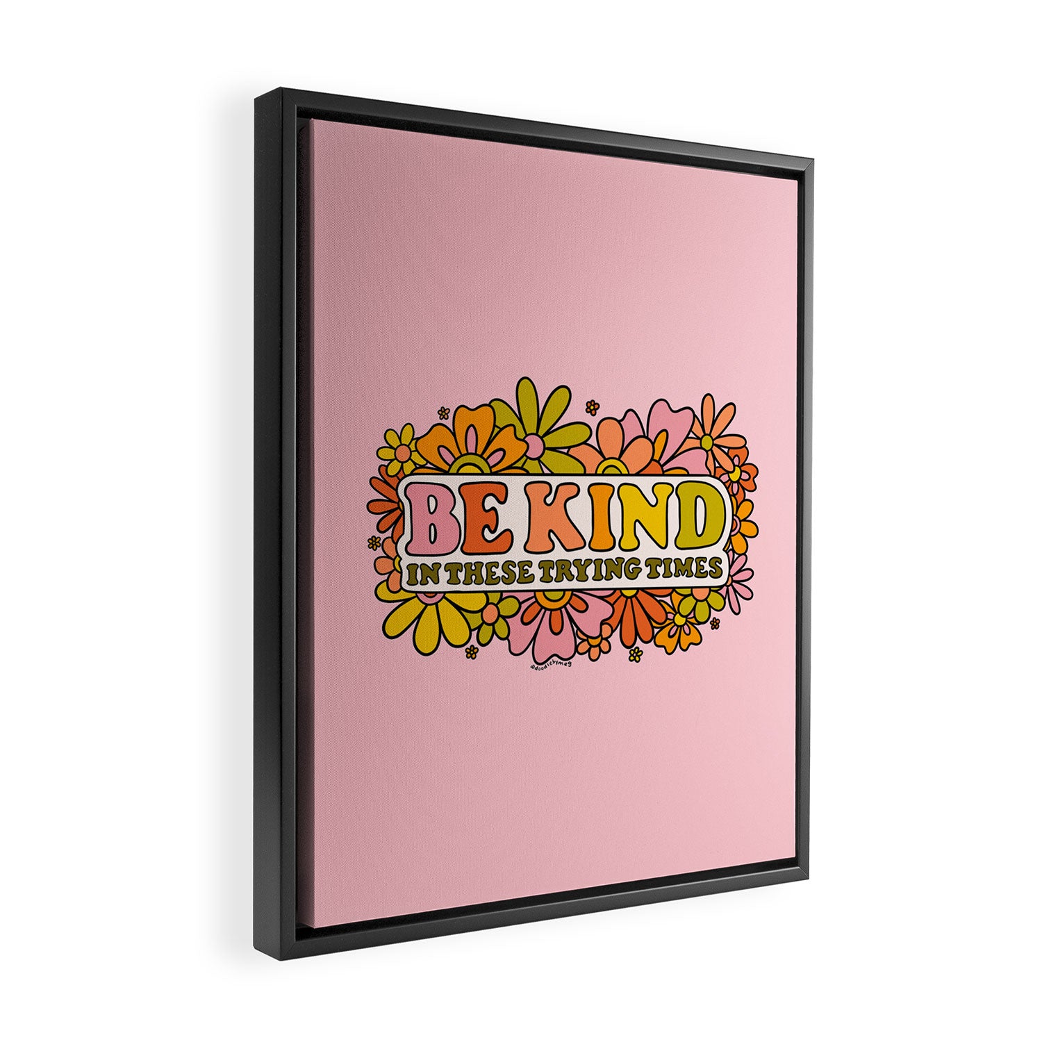 Be Kind Framed Canvas Print Gallery Image 2