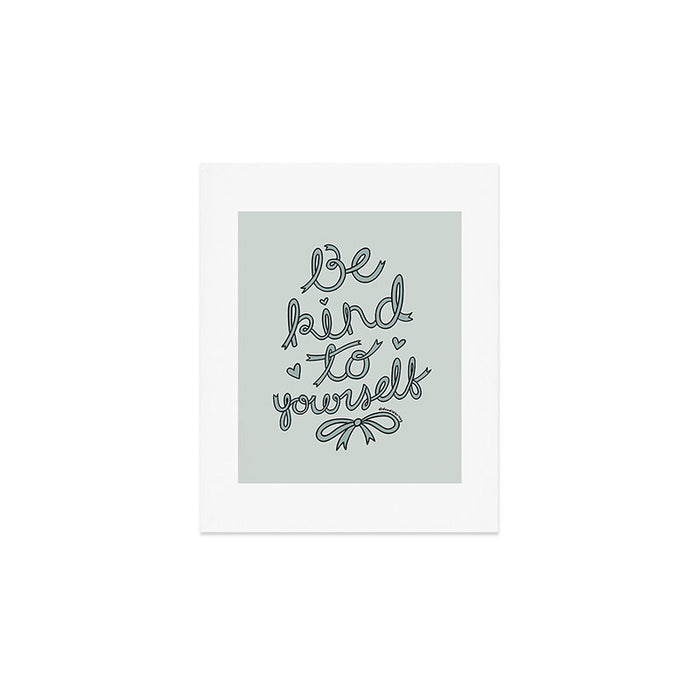 Be Kind To Yourself in Blue Art Print Gallery Image 1